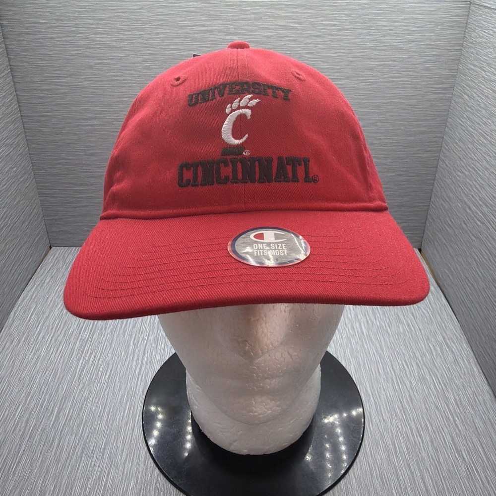 Cincinnati Bearcats Champion Hat Cap Red Adjustable Embroidered NCAA New OSFM